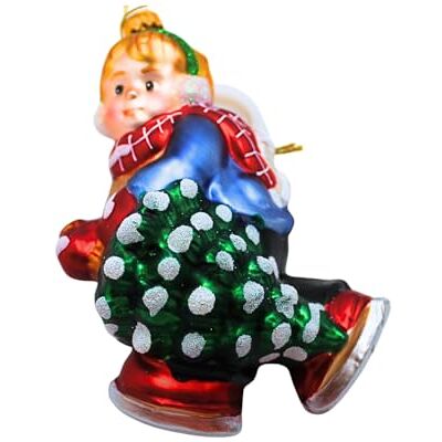 Dekohelden24 Lauschaer Ozdoby choinkowe – bombka choinkowa Lauscha, szklane bombki, szklane bombki na choinkę, szklany ornament dla dzieci zimowych, wisząca szklana zawieszka dla chłopca z drzewem w Dekohelden24 Lauschaer Ozdoby choinkowe – bombka choinkowa Lauscha, szklane bombki, szklane bombki na choinkę, szklany ornament dla dzieci zimowych, wisząca szklana zawieszka dla chłopca z drzewem w