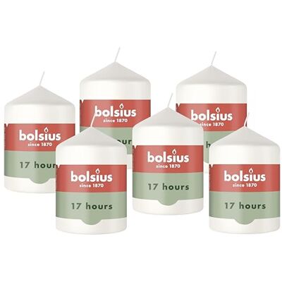 bolsius gładka świeca pieńkowa – biała – 8 x 6 cm – bezzapachowa – naturalny wosk roślinny – bez oleju palmowego bolsius gładka świeca pieńkowa – biała – 8 x 6 cm – bezzapachowa – naturalny wosk roślinny – bez oleju palmowego