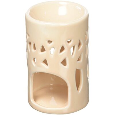ZEN ARÔME Palnik zapach palnika zapachowego dyfuzor olejków eterycznych i zapachów beżowy ceramiczny świecznik aromaterapia z rozświetleniem wysokość 11 cm Zen'Arôme ZEN ARÔME Palnik zapach palnika zapachowego dyfuzor olejków eterycznych i zapachów beżowy ceramiczny świecznik aromaterapia z rozświetleniem wysokość 11 cm Zen'Arôme