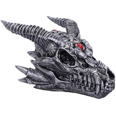 Nemesis Now Plemienny płomień 21,5 cm, żywica, srebro, figurka smoka, srebrna ozdoba smoka, prezent kolekcjonerski, odlewana w najlepszej żywicy, fachowo ręcznie malowana Nemesis Now Plemienny płomień 21,5 cm, żywica, srebro, figurka smoka, srebrna ozdoba smoka, prezent kolekcjonerski, odlewana w najlepszej żywicy, fachowo ręcznie malowana