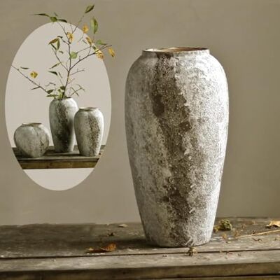 Denique Rustykalny ceramiczny wazon na kwiaty, vintage, wysoki wazon podłogowy, wystrój domu wiejskiego, duże wazony do salonu, wejścia, dekoracja stołu, wazony z terakoty, wazon z gliny ceramicznej, Denique Rustykalny ceramiczny wazon na kwiaty, vintage, wysoki wazon podłogowy, wystrój domu wiejskiego, duże wazony do salonu, wejścia, dekoracja stołu, wazony z terakoty, wazon z gliny ceramicznej,