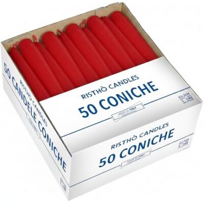 Cereria Model 24cm Czerwone Świece - Candle Cones Cereria Model 24cm Czerwone Świece - Candle Cones