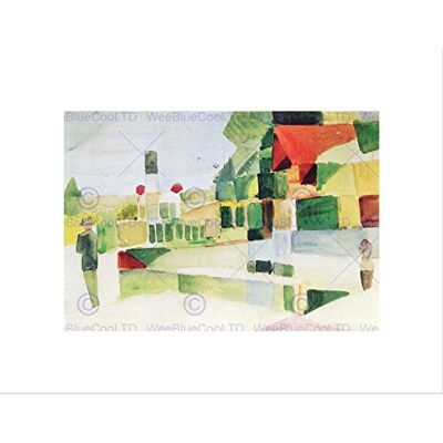 Wee Blue Coo Macke At Ships Old Master Art Picture Wall Art Print Wee Blue Coo Macke At Ships Old Master Art Picture Wall Art Print