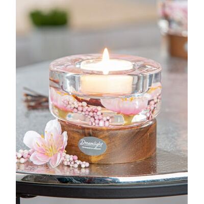 AlexandreHouse Zestaw 4 sztuk Dreamlight, świecznik na świece, Colum Smart on Wood, Brown, Pink, PU 4, wys. 7 cm, D. 9 cm AlexandreHouse Zestaw 4 sztuk Dreamlight, świecznik na świece, Colum Smart on Wood, Brown, Pink, PU 4, wys. 7 cm, D. 9 cm