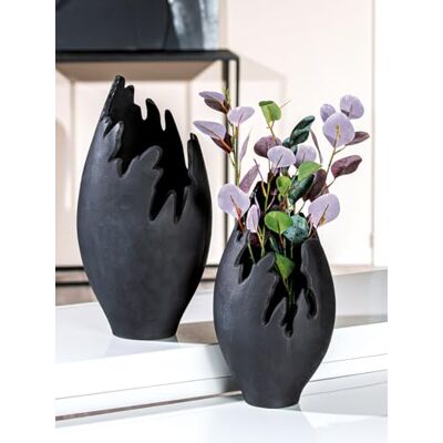 Casablanca modernes Design Casablanca nowoczesny wazon dekoracyjny aluminium wazon nowoczesna dekoracja salonu prezent urodzinowy kolor: antracyt wysokość 39 cm Casablanca modernes Design Casablanca nowoczesny wazon dekoracyjny aluminium wazon nowoczesna dekoracja salonu prezent urodzinowy kolor: antracyt wysokość 39 cm