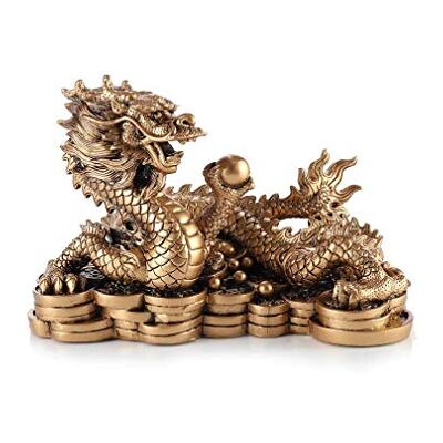 Przedmiot Dekoracyjny Lacineuse - Poliester Złoty - Feng Shui Smoczy Bogactwa Przedmiot Dekoracyjny Lacineuse - Poliester Złoty - Feng Shui Smoczy Bogactwa
