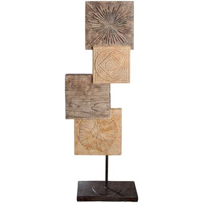 Casablanca modernes Design Casablanca rzeźba Esculpida z żywicy syntetycznej orientalny wzór kolor naturalny strukturalny wysokość 69 cm x szerokość 25 cm Casablanca modernes Design Casablanca rzeźba Esculpida z żywicy syntetycznej orientalny wzór kolor naturalny strukturalny wysokość 69 cm x szerokość 25 cm