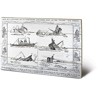 Pyramid Piramid International Titanic (11) drewniana ściana ścienna, drewno, wielokolorowa, 40 x 2,5 x 59 cm Pyramid Piramid International Titanic (11) drewniana ściana ścienna, drewno, wielokolorowa, 40 x 2,5 x 59 cm