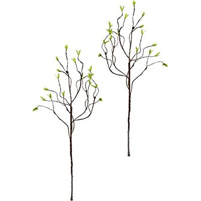 Flair Flower Gałązka korkociągowa 90 cm, 2-częściowy zestaw dekoracji wiosennych, dekoracja wielkanocna, sztuczne kwiaty, sztuczne kwiaty Flair Flower Gałązka korkociągowa 90 cm, 2-częściowy zestaw dekoracji wiosennych, dekoracja wielkanocna, sztuczne kwiaty, sztuczne kwiaty