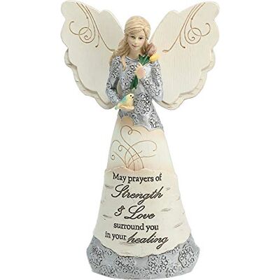 Pavilion Gift company 82348 Siła i uzdrawiająca figurka anioła, 15,5 cm, biała Pavilion Gift company 82348 Siła i uzdrawiająca figurka anioła, 15,5 cm, biała