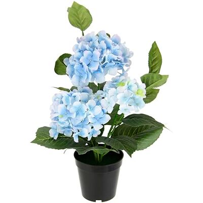 Flair Flower Sztuczna hortensja w doniczce, sztuczne kwiaty, krzew hortensji, roślina balkonowa, krzak, sztuczna roślina, dekoracja tarasowa, roślina doniczkowa, wesele, kwiat dekoracyjny, niebieski Flair Flower Sztuczna hortensja w doniczce, sztuczne kwiaty, krzew hortensji, roślina balkonowa, krzak, sztuczna roślina, dekoracja tarasowa, roślina doniczkowa, wesele, kwiat dekoracyjny, niebieski
