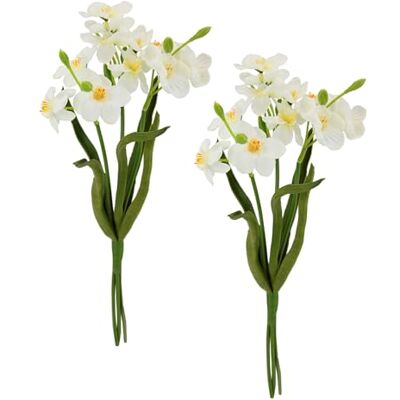 Flair Flower Sztuczne narcyzy, wiosenne, sztuczne kwiaty, bukiety, aranżacje kwiatowe, dekoracja wiosenna, narcyz, dekoracja wielkanocna, na Wielkanoc, dekoracja stołu, roślina dekoracyjna, zestaw 2 Flair Flower Sztuczne narcyzy, wiosenne, sztuczne kwiaty, bukiety, aranżacje kwiatowe, dekoracja wiosenna, narcyz, dekoracja wielkanocna, na Wielkanoc, dekoracja stołu, roślina dekoracyjna, zestaw 2