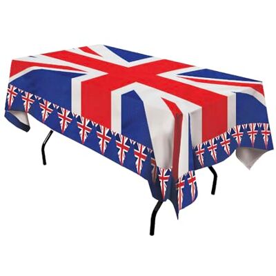 Rubie's Union Jack flaga brytyjski królewski obrus, dekoracja imprezowa Rubie's Union Jack flaga brytyjski królewski obrus, dekoracja imprezowa