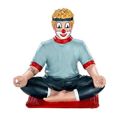 Gildeclowns GILDE Clown figurka kobiety do jogi z żywicy syntetycznej – prezent figurka dekoracyjna kolekcjonerska – wielokolorowa, wysokość 10 cm, szerokość 10 cm, głębokość 7 cm Gildeclowns GILDE Clown figurka kobiety do jogi z żywicy syntetycznej – prezent figurka dekoracyjna kolekcjonerska – wielokolorowa, wysokość 10 cm, szerokość 10 cm, głębokość 7 cm