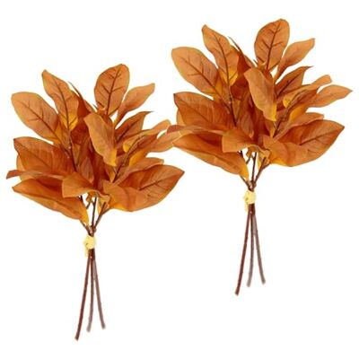 Flair Flower Sztuczny krzew jesiennych liści, 36 cm, zestaw 2 gałązek, sztuczne kwiaty, florystyka, na bukiety, wieńce, bukiet, jesienny kwiat, dekoracja jesienna, liście, gałązka liści Flair Flower Sztuczny krzew jesiennych liści, 36 cm, zestaw 2 gałązek, sztuczne kwiaty, florystyka, na bukiety, wieńce, bukiet, jesienny kwiat, dekoracja jesienna, liście, gałązka liści