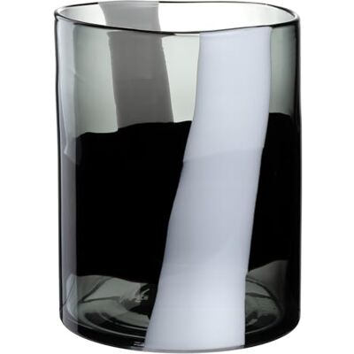 Leonardo HOME Banda Nera wazon, 1 sztuka, ręcznie wykonane dzieło sztuki, pełne pasji, elegancki wazon na kwiaty, wyjątkowe piękno, unikat artystyczny do domu, wysokość 27 cm, czarny, 047517 Leonardo HOME Banda Nera wazon, 1 sztuka, ręcznie wykonane dzieło sztuki, pełne pasji, elegancki wazon na kwiaty, wyjątkowe piękno, unikat artystyczny do domu, wysokość 27 cm, czarny, 047517