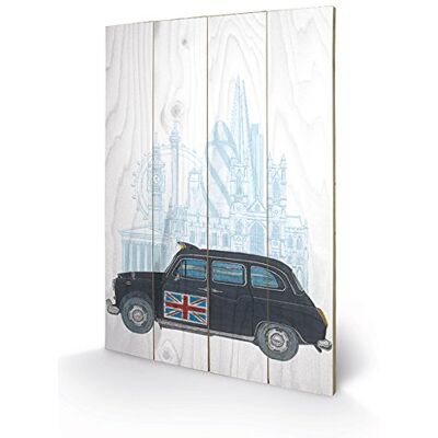 Pyramid Piramid International Barry Goodman (London Taxi) Sztuka drewniana, drewno, wielokolorowa, 40 x 2,5 x 59 cm Pyramid Piramid International Barry Goodman (London Taxi) Sztuka drewniana, drewno, wielokolorowa, 40 x 2,5 x 59 cm