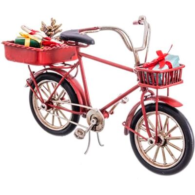 BigBuy Christmas Ornament Świąteczny Czerwony Wielobarwny Metal Rower 16 x 6,5 x 9,5 cm Czerwony BigBuy Christmas Ornament Świąteczny Czerwony Wielobarwny Metal Rower 16 x 6,5 x 9,5 cm Czerwony