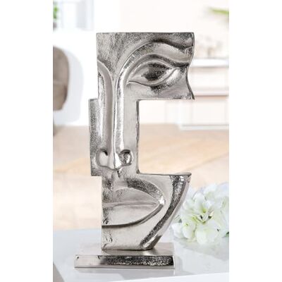 Casablanca modernes Design Casablanca rzeźba Big Lips, aluminium, w kolorze srebrnym, wykończenie antyczne, motyw twarzy, wys. 40 cm szer. 21 cm gł. 9 cm dekoracja, sztuka, akcesoria do domu, prezent Casablanca modernes Design Casablanca rzeźba Big Lips, aluminium, w kolorze srebrnym, wykończenie antyczne, motyw twarzy, wys. 40 cm szer. 21 cm gł. 9 cm dekoracja, sztuka, akcesoria do domu, prezent