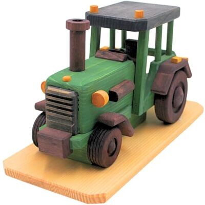 Dekohelden24 Ręcznie wykonany wędzarnia XXL, figurka wędzarnicza, figurka do wędzenia, traktor wędzarniczy jako traktor, prezent dla miłośników traktorów z drewna w kolorze zielonym, dł./szer./wys. 36 x 16 x 19 cm Dekohelden24 Ręcznie wykonany wędzarnia XXL, figurka wędzarnicza, figurka do wędzenia, traktor wędzarniczy jako traktor, prezent dla miłośników traktorów z drewna w kolorze zielonym, dł./szer./wys. 36 x 16 x 19 cm