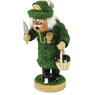 Dekohelden24 521018 Przepiękny ludzik na kadzidełko jako mech z koszem na grzyby, ok. 18 cm Dekohelden24 521018 Przepiękny ludzik na kadzidełko jako mech z koszem na grzyby, ok. 18 cm