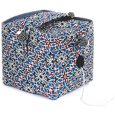 Lantern Moon Ajrak Jedwab Kwiatowy Projekt W Kształcie Kostki Robić na Drutach Out Przędza Skrzynka z Uchwyt 1 Sztuka Lantern Moon Ajrak Jedwab Kwiatowy Projekt W Kształcie Kostki Robić na Drutach Out Przędza Skrzynka z Uchwyt 1 Sztuka