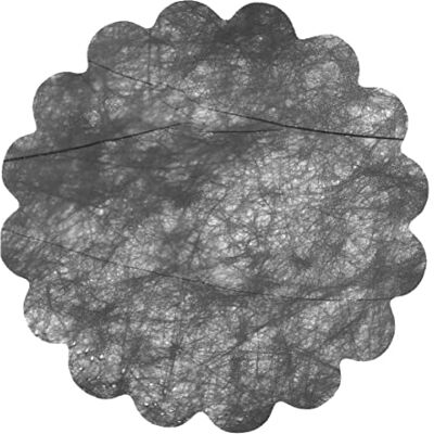 Ciao Koperta 100 dekoracje tnt efekt tkaniny Flower Poly Lab (Ø24cm), czarny Ciao Koperta 100 dekoracje tnt efekt tkaniny Flower Poly Lab (Ø24cm), czarny