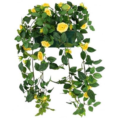 Flair Flower Sztuczne kwiaty w pudełku, 57 cm, dekoracyjne róże, sztuczne róże, krzak, dzika róża, sztuczna roślina, dekoracja ślubna, dekoracja kwiatowa, jedwabne kwiaty, dekoracyjne kwiaty Flair Flower Sztuczne kwiaty w pudełku, 57 cm, dekoracyjne róże, sztuczne róże, krzak, dzika róża, sztuczna roślina, dekoracja ślubna, dekoracja kwiatowa, jedwabne kwiaty, dekoracyjne kwiaty