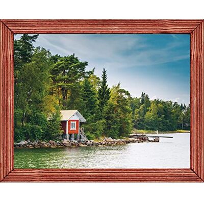PLAGE naklejka na ścianę z motywem trąbki, efekt okna Quebec, winyl, kolorowa, 75 x 0,1 x 60 cm PLAGE naklejka na ścianę z motywem trąbki, efekt okna Quebec, winyl, kolorowa, 75 x 0,1 x 60 cm