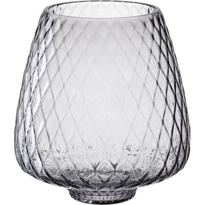 Leonardo HOME Giulia lampion • 1 sztuka • ze szkła strukturalnego • dekoracyjny lampion • nastrojowe oświetlenie • salon i jadalnia • stylowy • nowoczesny wygląd • wysokość 20 cm • szary • 055282 Leonardo HOME Giulia lampion • 1 sztuka • ze szkła strukturalnego • dekoracyjny lampion • nastrojowe oświetlenie • salon i jadalnia • stylowy • nowoczesny wygląd • wysokość 20 cm • szary • 055282