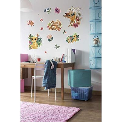 Komar 14730h Disney Deco Be w naturalnym rozmiarze 100 x 70 cm pokój dziecięcy, tatuaż ścienny, dekoracja, naklejka, Simba, król lów, kolorowy Komar 14730h Disney Deco Be w naturalnym rozmiarze 100 x 70 cm pokój dziecięcy, tatuaż ścienny, dekoracja, naklejka, Simba, król lów, kolorowy