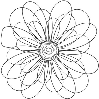 Deco 79 Metalowa kwiatowa dekoracja ścienna do domu, rzeźba ścienna z drutu 3D z kryształowymi zdobieniami, sztuka ścienna 74 cm x 2,5 cm x 73,7 cm, czarna Deco 79 Metalowa kwiatowa dekoracja ścienna do domu, rzeźba ścienna z drutu 3D z kryształowymi zdobieniami, sztuka ścienna 74 cm x 2,5 cm x 73,7 cm, czarna