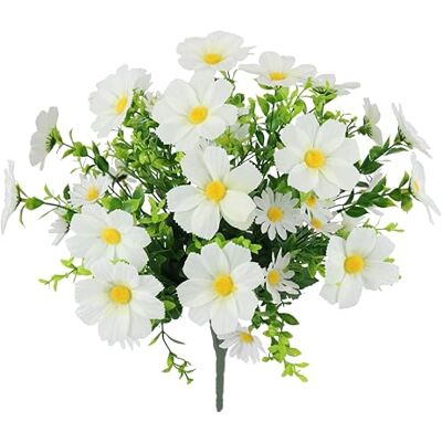 Flair Flower Cosmea bukiet sztucznych kwiatów, bukiety eukaliptusa, jedwabne kwiaty, sztuczne kwiaty, bukiet kwiatów, bukiet kwiatów, na wesele, do domu, dekoracja stołu Flair Flower Cosmea bukiet sztucznych kwiatów, bukiety eukaliptusa, jedwabne kwiaty, sztuczne kwiaty, bukiet kwiatów, bukiet kwiatów, na wesele, do domu, dekoracja stołu