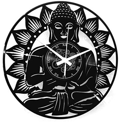 Instant Karma Clocks Natychmiastowa Karma zegary winylowe Ściany Sztuka Świątynia Mandala Joga Budda, Vintage, Handmade Instant Karma Clocks Natychmiastowa Karma zegary winylowe Ściany Sztuka Świątynia Mandala Joga Budda, Vintage, Handmade