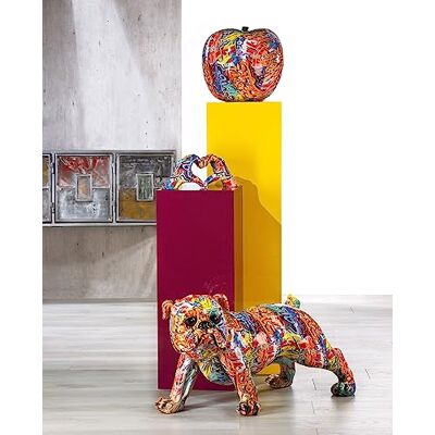 AlexandreHouse Figurki, pies, buldog, żywica syntetyczna, wielokolorowa, PU 1, L, 36 cm, W. 75 cm, wys. 40 cm AlexandreHouse Figurki, pies, buldog, żywica syntetyczna, wielokolorowa, PU 1, L, 36 cm, W. 75 cm, wys. 40 cm