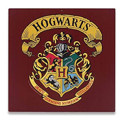 Open Road Brands Harry Potter Hogwart herb metalowy znak vintage dekoracja ścienna Hogwart do dekoracji domu Open Road Brands Harry Potter Hogwart herb metalowy znak vintage dekoracja ścienna Hogwart do dekoracji domu
