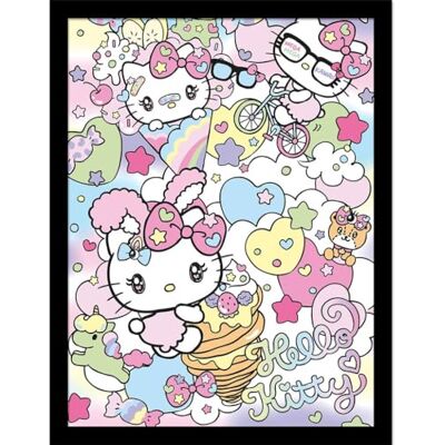 Pyramid HELLO KITTY (HARAJUKO) nadruk kolekcjonerski (w ramce) Pyramid HELLO KITTY (HARAJUKO) nadruk kolekcjonerski (w ramce)