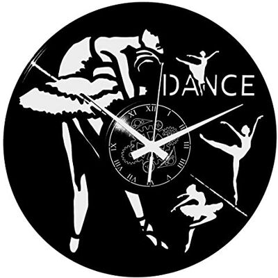 Instant Karma Clocks Zegar winylowy taniec mądry balet klasyczny tancerz, sztuka ścienna dekoracja dziewczyna Instant Karma Clocks Zegar winylowy taniec mądry balet klasyczny tancerz, sztuka ścienna dekoracja dziewczyna