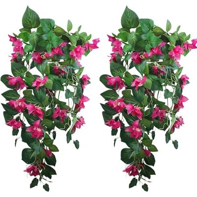 Lily Garden 2 sztuczne kwiaty bugenwilli, jedwabne kwiaty, 86,4 cm, kolor magenta Lily Garden 2 sztuczne kwiaty bugenwilli, jedwabne kwiaty, 86,4 cm, kolor magenta
