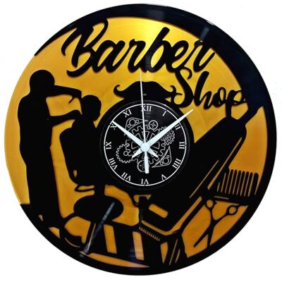 Instant Karma Clocks Winylowy podwójny zegar ścienny LP 33 okrągi pomysł na prezent vintage broda salon fryzjerski uroda fryzjer sklep złoty ręcznie wykonany Instant Karma Clocks Winylowy podwójny zegar ścienny LP 33 okrągi pomysł na prezent vintage broda salon fryzjerski uroda fryzjer sklep złoty ręcznie wykonany
