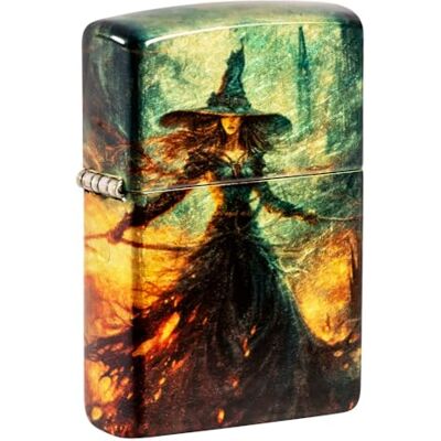 Zippo Zapalniczka Sztormowa, Witch, 540° Tumbled Brass, Fusion, do Ponownego Użytku, Wiatroszczelna Konstrukcja, Pudełko Prezentowe, Wyprodukowano w USA Zippo Zapalniczka Sztormowa, Witch, 540° Tumbled Brass, Fusion, do Ponownego Użytku, Wiatroszczelna Konstrukcja, Pudełko Prezentowe, Wyprodukowano w USA