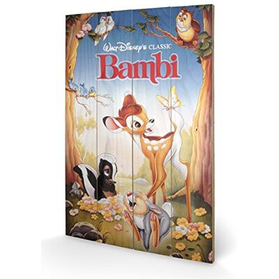Pyramid Piramid International Bambi drewniana ściana ścienna, drewno, wielokolorowa, 40 x 2,5 x 59 cm Pyramid Piramid International Bambi drewniana ściana ścienna, drewno, wielokolorowa, 40 x 2,5 x 59 cm