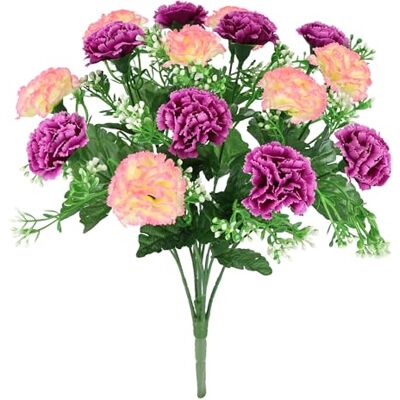 Flair Flower Bukiet sztucznych goździków, 38 cm, sztuczne kwiaty, bukiety, jedwabne kwiaty, dekoracja jesienna, sztuczne kwiaty, jak prawdziwe, dekoracyjne kwiaty, bukiet kwiatów, bukiet kwiatów, wesele, dom, Flair Flower Bukiet sztucznych goździków, 38 cm, sztuczne kwiaty, bukiety, jedwabne kwiaty, dekoracja jesienna, sztuczne kwiaty, jak prawdziwe, dekoracyjne kwiaty, bukiet kwiatów, bukiet kwiatów, wesele, dom,