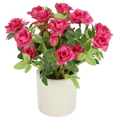 Flair Flower Dzikie różyczki w doniczce, 32 cm, sztuczne róże, sztuczne róże, sztuczna roślina, sztuczne jedwabne kwiaty, dekoracja na wesele, bukiet kwiatów, dekoracja stołu, dekoracja stołu, kwiaty dekoracyjne Flair Flower Dzikie różyczki w doniczce, 32 cm, sztuczne róże, sztuczne róże, sztuczna roślina, sztuczne jedwabne kwiaty, dekoracja na wesele, bukiet kwiatów, dekoracja stołu, dekoracja stołu, kwiaty dekoracyjne