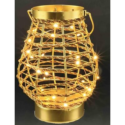 Flair Flower Świecąca figurka latarnia z metalu i sznurek na cokole LED ciepła biel złota zasilanie bateryjne 3 x AAA z timerem dekoracja bożonarodzeniowa lampa dekoracyjna 20 x 16 cm pomysł na Flair Flower Świecąca figurka latarnia z metalu i sznurek na cokole LED ciepła biel złota zasilanie bateryjne 3 x AAA z timerem dekoracja bożonarodzeniowa lampa dekoracyjna 20 x 16 cm pomysł na