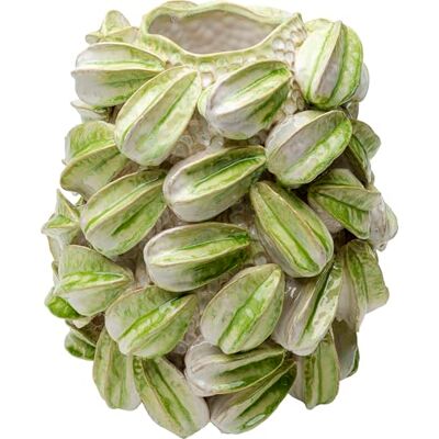 Kare Designerski wazon Carambola, zielony, dekoracyjny wazon, kamionka, ręcznie wykonany, unikat, 37 x 32 x 32 cm (wys. x szer. x gł.) Kare Designerski wazon Carambola, zielony, dekoracyjny wazon, kamionka, ręcznie wykonany, unikat, 37 x 32 x 32 cm (wys. x szer. x gł.)