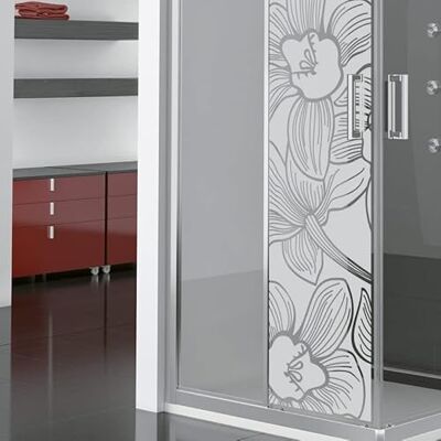 Naklejka prywatności orchidea na okno i prysznic 55x185cm Naklejka prywatności orchidea na okno i prysznic 55x185cm