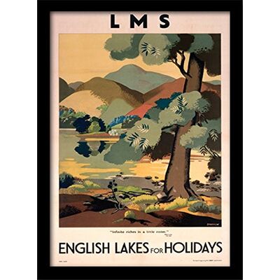 Pyramid English Lakes for Holidays Memorabilia, wielokolorowa, 30 x 40 cm Pyramid English Lakes for Holidays Memorabilia, wielokolorowa, 30 x 40 cm