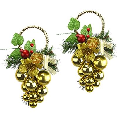 Flair Flower Wisząca dekoracja ścienna ze sztuczną jodłą, poinsecją, szyszkami, kokardką, dekoracja bożonarodzeniowa, dekoracja na drzwi, na drzwi, wieniec, wieniec na drzwi, wieniec bożonarodzeniowy, girlanda Flair Flower Wisząca dekoracja ścienna ze sztuczną jodłą, poinsecją, szyszkami, kokardką, dekoracja bożonarodzeniowa, dekoracja na drzwi, na drzwi, wieniec, wieniec na drzwi, wieniec bożonarodzeniowy, girlanda