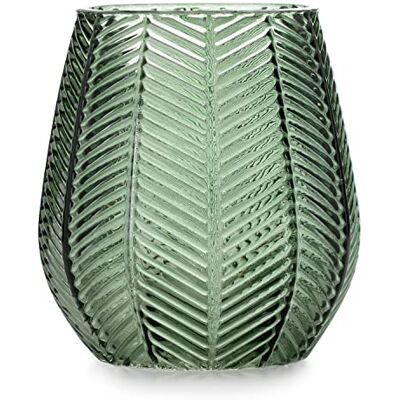 AmeliaHome Wazon 12x13,5 cm Dekoracyjny Szklany Butelkowy Zielony Vitoria AmeliaHome Wazon 12x13,5 cm Dekoracyjny Szklany Butelkowy Zielony Vitoria